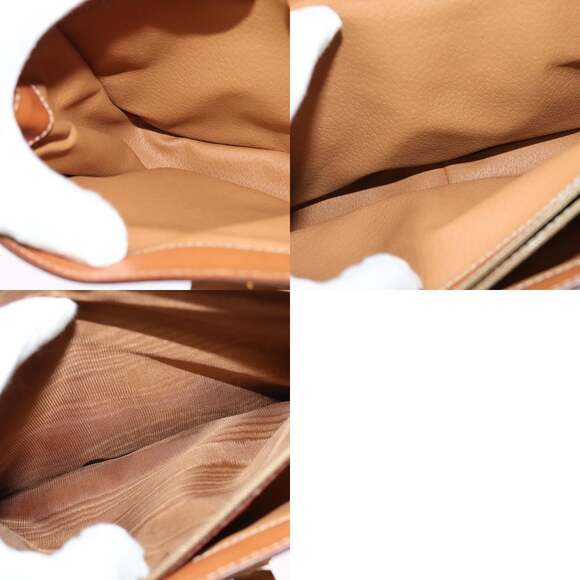 CELINE Macadam Canvas Hand Bag Pvc Beige Gold - Picture 13 of 13